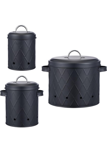 3x Soğan Depolama Sarımsak Sebzeler Piş Mutfak Için (Yurt Dışından)