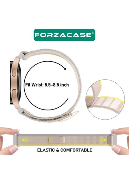 Huawei Watch Gt2 42 mm ile Uyumlu Cırtlı Hasır Kumaş Kordon Kayış modelleri