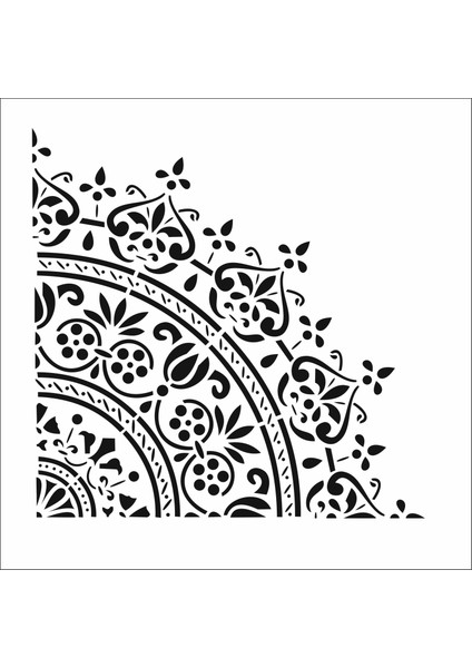 Stencil Sarayi Boyama Şablon Köşe - 5037