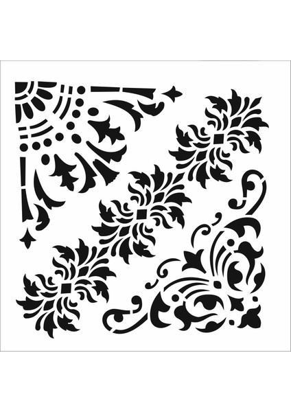 Stencil Sarayi Boyama Şablon Köşe - 5055
