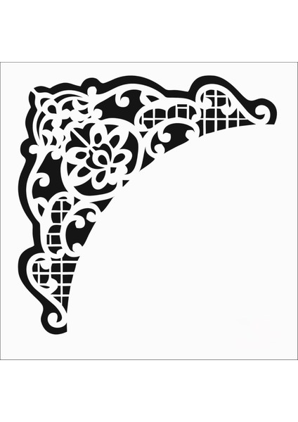 Stencil Sarayi Boyama Şablon Köşe - 8092