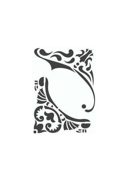 Stencil Sarayi Boyama Şablon Köşe - 4166