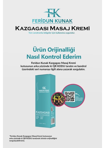 Feridun Kunak Kazgagası Masaj Kremi - 100 ml