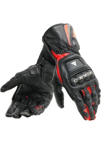 Steel-Pro Black Fluo Red Deri Eldiven
