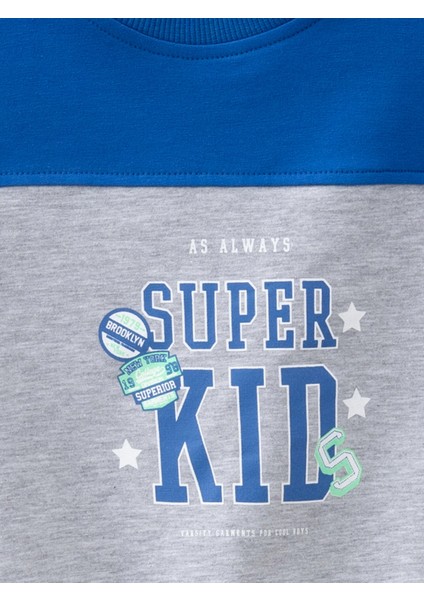 Super Kid Baskılı Sweat 54254