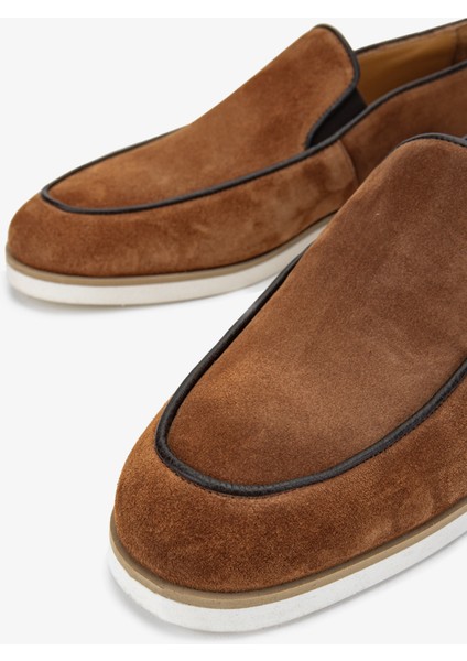 Avriel Erkek Tarçın Süet Deri Loafer Ayakkabı 537 3398 Erk Ayk Y24 modelleri