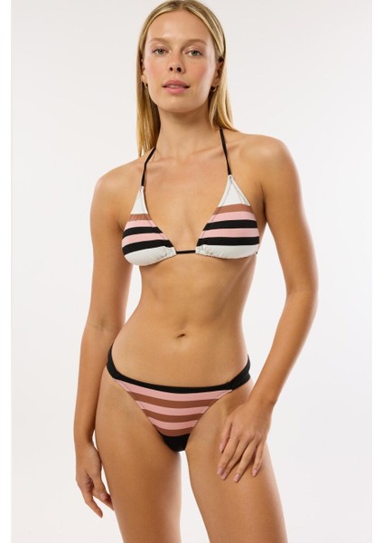 4631 Kahverengi Pembe Bikini Takımı