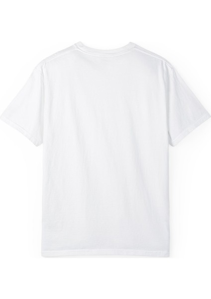 Unisex Dün Bugun Yarın Baskılı Beyaz Basic Tshirt