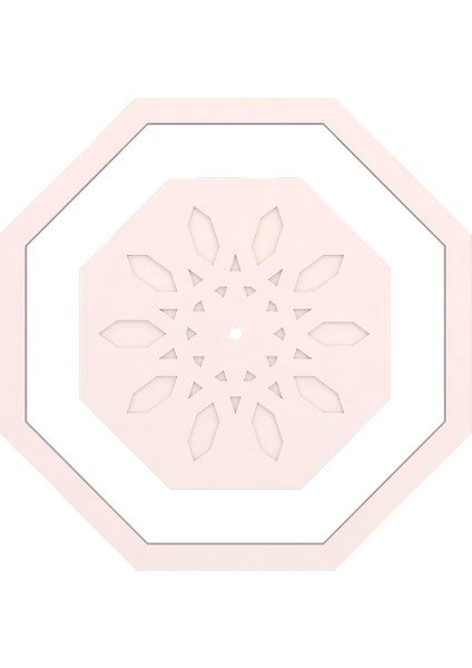 Tavan Lamba Göbeği 21-Sekizgen-Dış Çıtalı