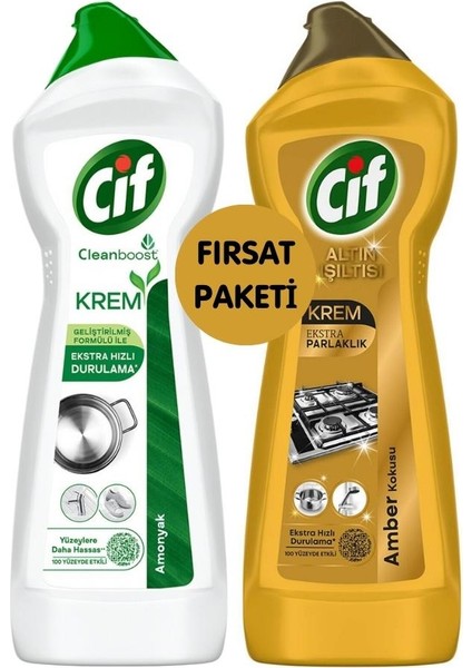 Krem Gold 750 ml + Cif Amonyak 750 ml