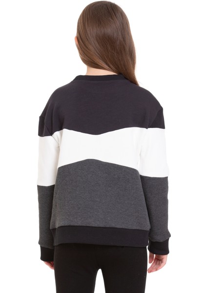 Kız Çocuk Uzun Lastikli Kollu Sweatshirt