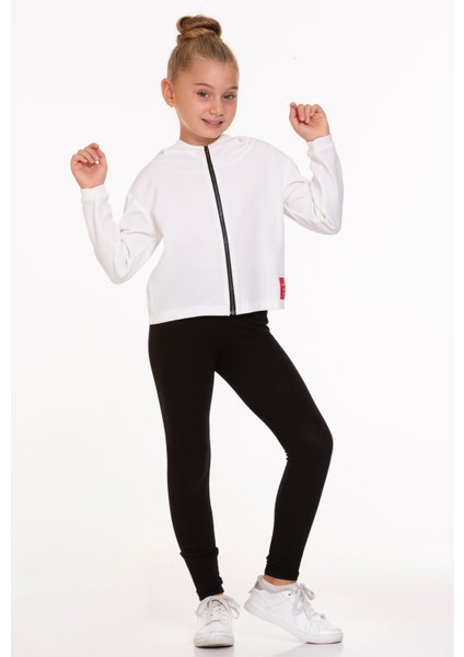Kız Çocuk Kapüşonlu Sweat Hırka