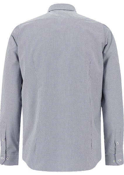 Uzun Kol Slim Fit Dar Kesim Desenli Pamuk Gömlek fiyatları