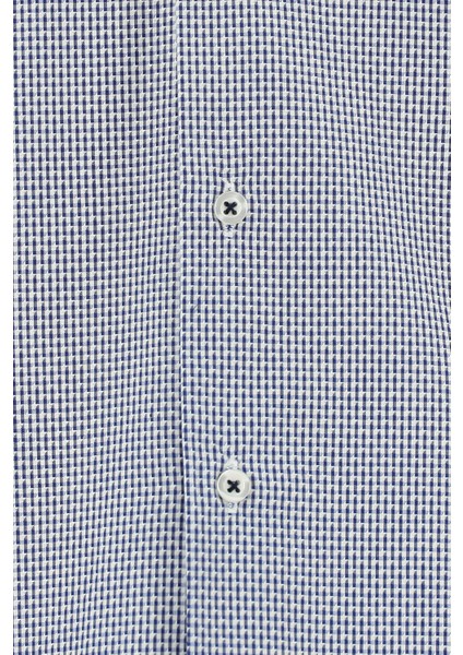 Uzun Kol Slim Fit Dar Kesim Desenli Pamuk Gömlek modelleri