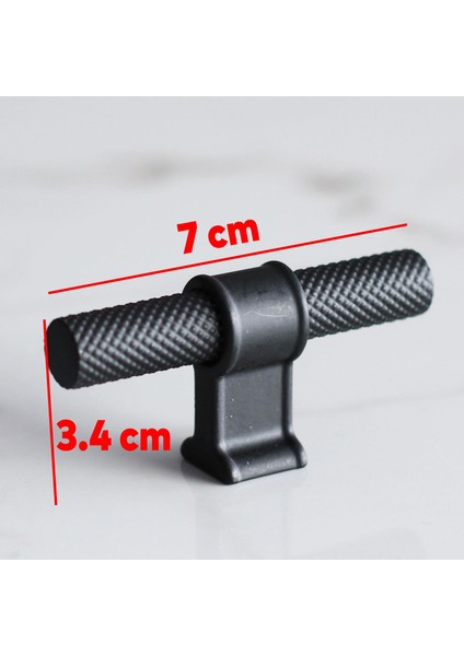 Hisar Siyah Metal Kulp Tek Vida Tırtık Desen Çekmece Mutfak Mobilya Dolabı Dolap Kulpları Kulbu fırsatları