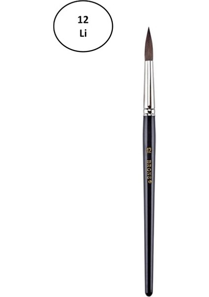 Sulu Boya Fırçası No:12 12'li
