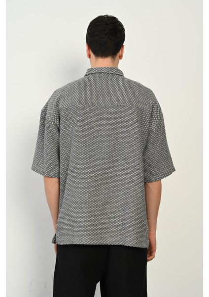 R-5755 Yaka Fermuar Detaylı Kısa Kollu Tişört indirimleri