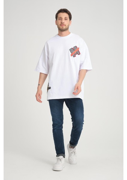 R-5779 Rocqerx Nakışlı Süprem Tişört modelleri