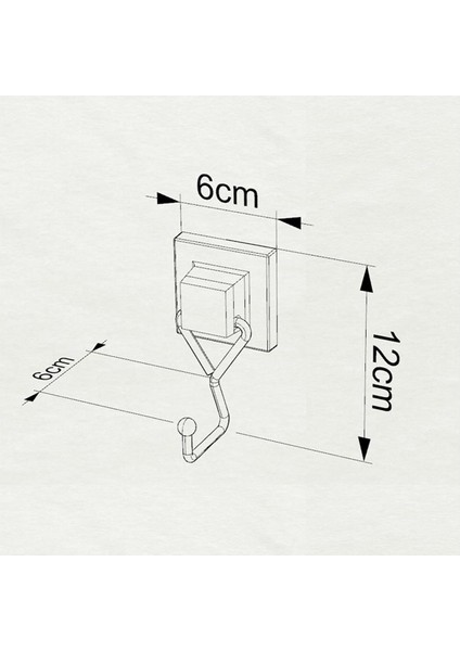 Tekno Tel EF-237 Yapışkanlı Banyo Tekli Askı Bornozluk Siyah