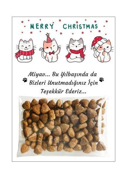 Yılbaşı Hediyelik Kedi Maması 5 Adet