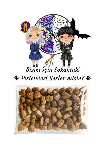 Wednesday Hediyelik Kedi Maması 5 Adet