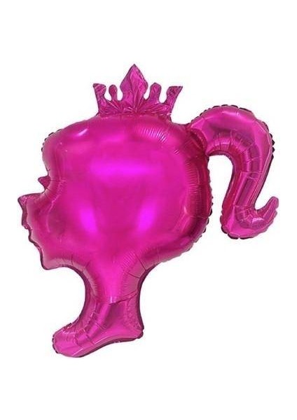 Pink Girl Kafa Folyo Balon 78X70 cm