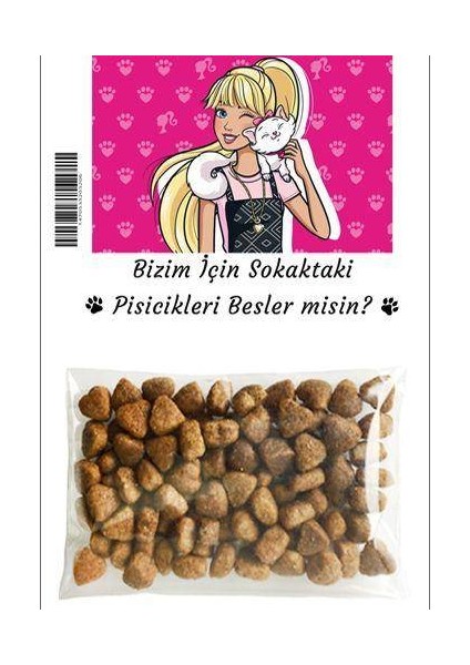 Barbie Hediyelik Kedi Maması 5 Adet