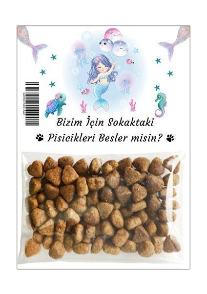 Deniz Kızı Hediyelik Kedi Maması 5 Adet