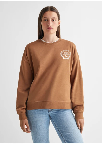 Mango Baskılı Mesajlı Sweatshirt