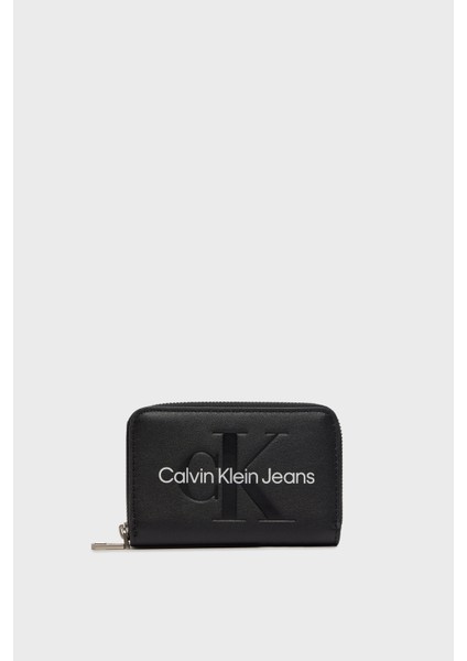 Calvin Klein Logolu Fermuarlı Cüzdan K60K6122550GQ Kadın Cüzdan K60K612255 0gq