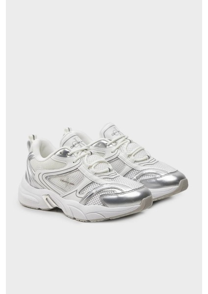 Kalın Tabanlı Retro Tennis Low Sneaker Ayakkabı YW0YW014630K9 Bayan Ayakkabı YW0YW01463 0k9