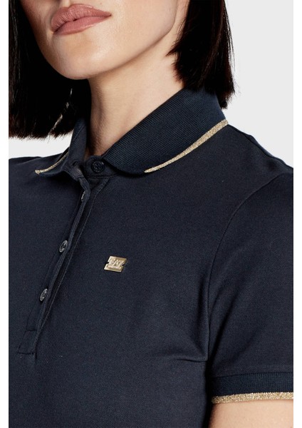 Streç Pamuklu Regular Fit Polo Yaka Mini Elbise Kadın Elbise 3DTA56 TJ9DZ 1555
