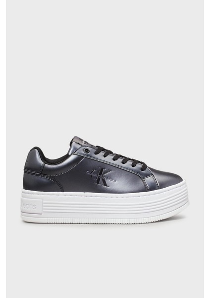 Metalik Deri Platform Sneaker Ayakkabı YW0YW014640GT Bayan Ayakkabı YW0YW01464 0gt
