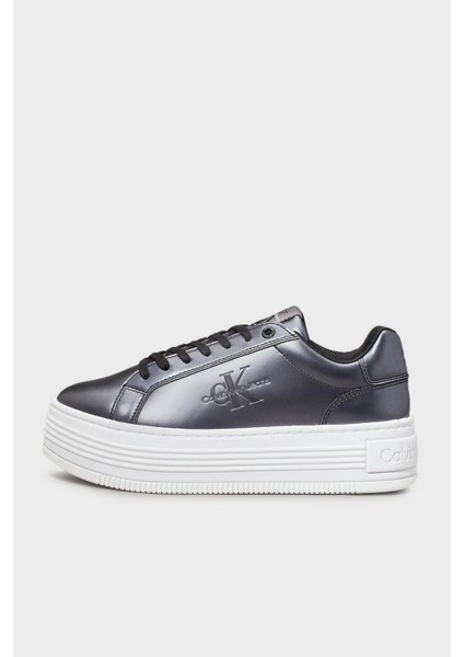 Metalik Deri Platform Sneaker Ayakkabı YW0YW014640GT Bayan Ayakkabı YW0YW01464 0gt