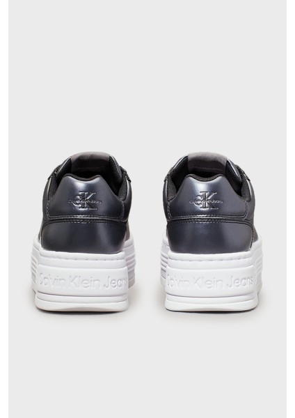 Metalik Deri Platform Sneaker Ayakkabı YW0YW014640GT Bayan Ayakkabı YW0YW01464 0gt
