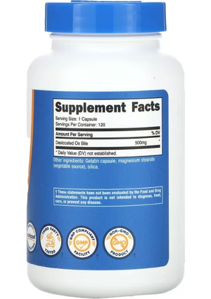 Ox Bile 500MG 120 Capsules Usa Menşei.Tr Tek Yetkili SATICISI OZELSPORCUGIDALARI'DIR fiyatları