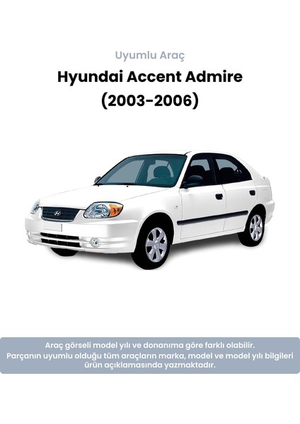 Hyundai Accent Admire Sağ Arka Askı Rotu (2003-2006) Yerli Muadil