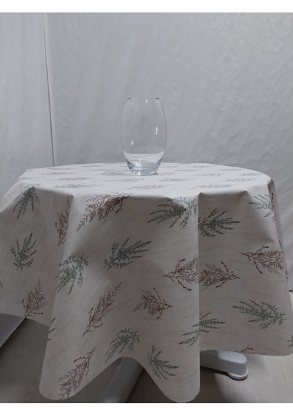 Pvc Silinebilir Muşamba Yuvarlak Masa Örtüsü Çap 140CM