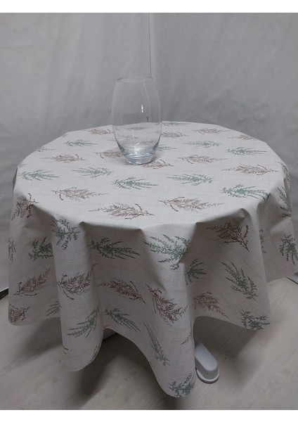 Pvc Silinebilir Muşamba Yuvarlak Masa Örtüsü Çap 140CM