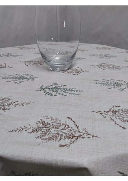 Pvc Silinebilir Muşamba Yuvarlak Masa Örtüsü Çap 140CM