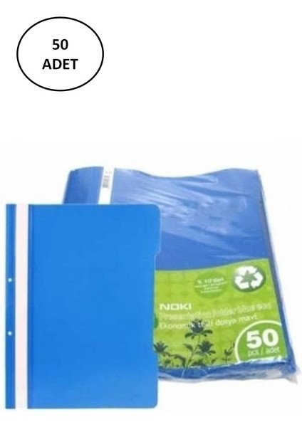 Eco Telli Dosya Mavi 50 Adet