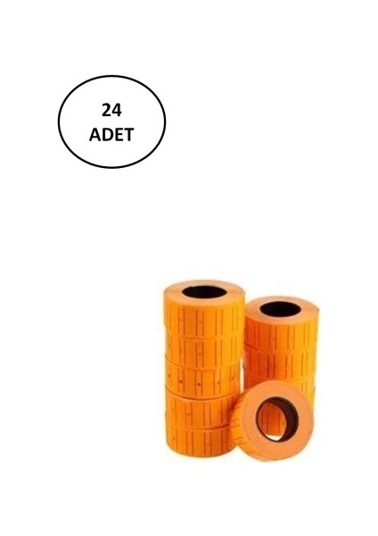 12X21 mm Turuncu Fiyat Etiketi 800 Ad 24 Lü fiyatları