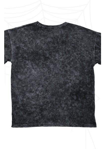 Unisex Hulk Baskılı Yıkamalı Tişört, Oversize Marvel Evreni Baskılı Retro T-Shirt