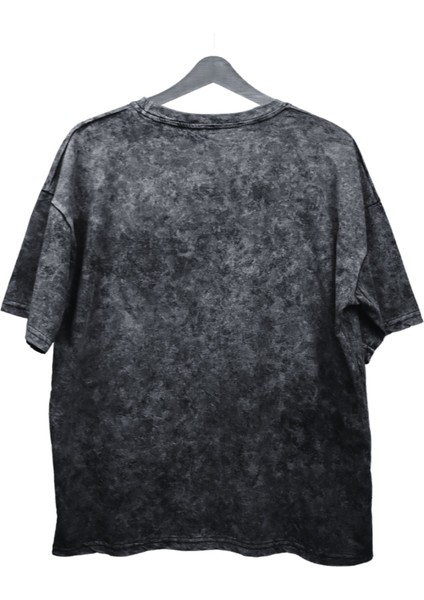 Unisex Scorpion Baskılı Yıkamalı Tişört, Oversize Mortal Kombat Baskılı Retro T-Shirt fiyatları