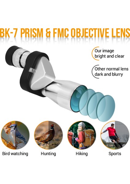 8X20 Mini Taşınabilir Monoküler Teleskop Yetişkinler ve Çocuklar Içın Ayarlanabilir Cep Teleskop Hd Akıllı Telefon Içın Dürbün Outdoor (Yurt Dışından) modelleri