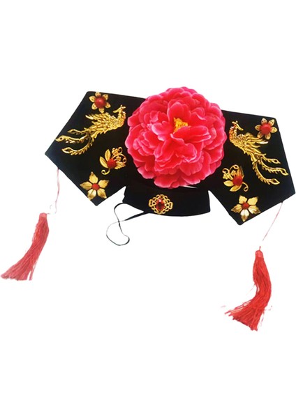 Doğum Günü I Festivali Için Qing Bandı Çiçek Çelenk Saç Bandı (Yurt Dışından)