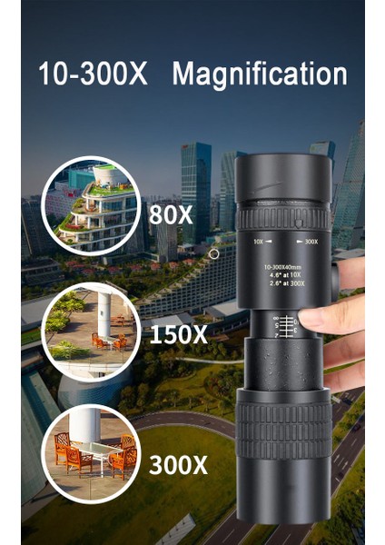 10300X Uzun Menzilli Profesyonel Teleskop Hd Taşınabilir Güçlü Dürbün Monoküler Düşük Gece Görüş Yakınlaştırma Kamp Içın (Yurt Dışından) fırsatları