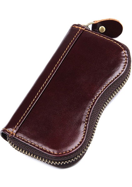 Anahtar Çantası Kraft Kart Çantası Çok Fonksiyonlu Bozuk Para Cüzdanı (Yurt Dışından)