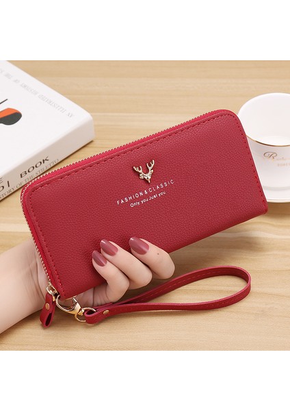Kadın Uzun Fermuarlı Cüzdan (Yurt Dışından)