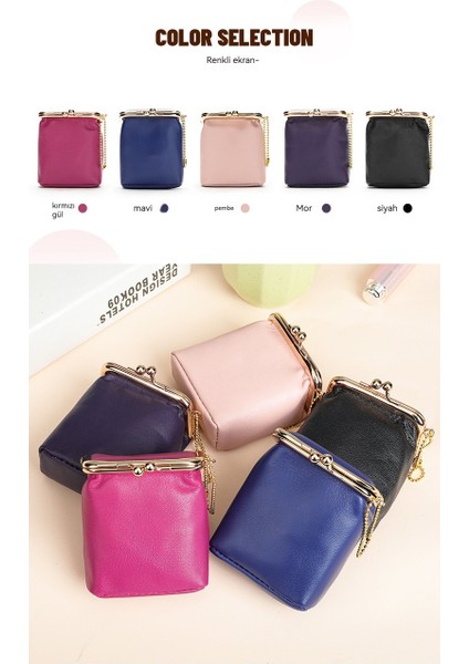 Mini Kompakt Bozuk Para Saklama Çantası Kadın Cüzdanı (Yurt Dışından) fiyatları